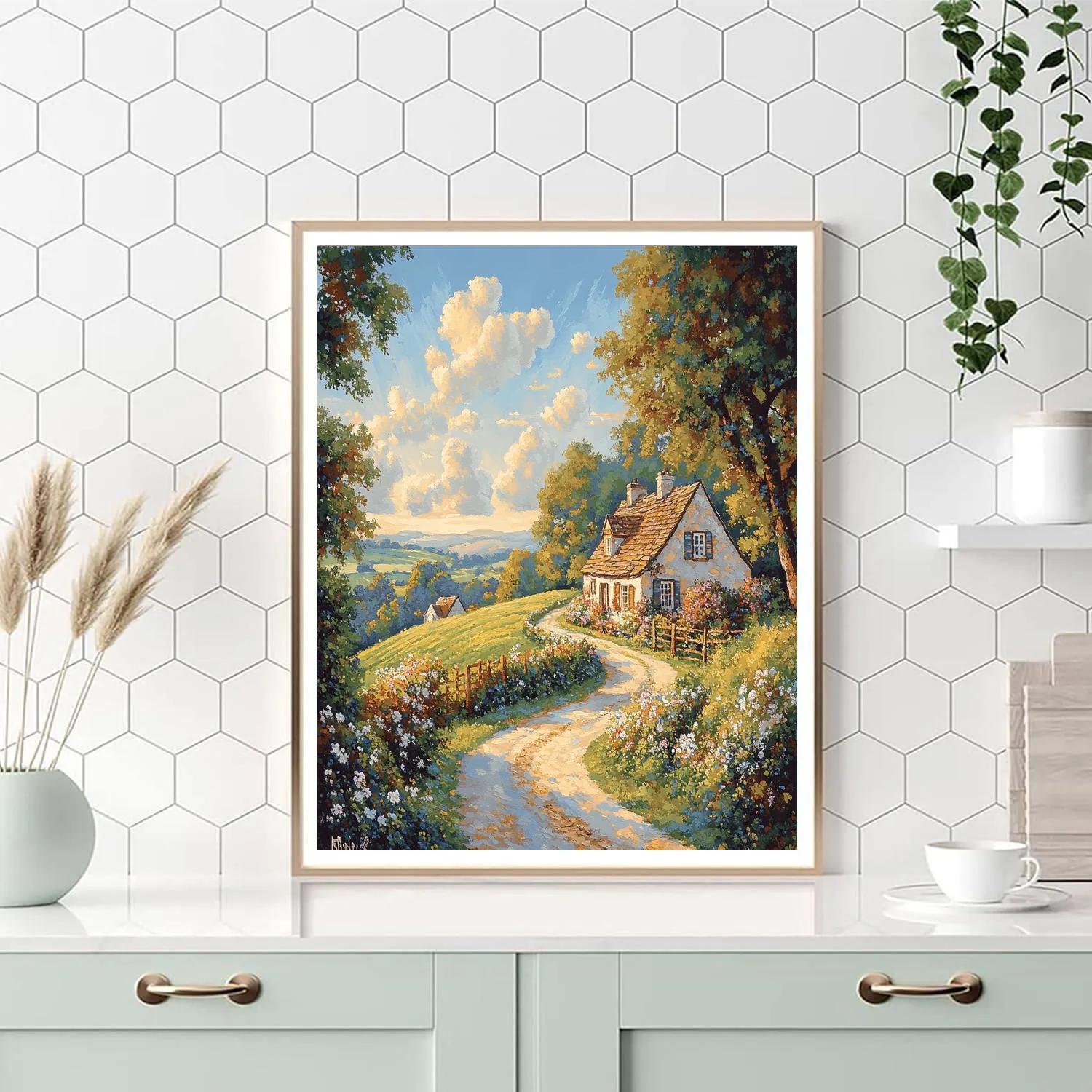 John Constable Inspired Countryside Morning Numbered painting kits