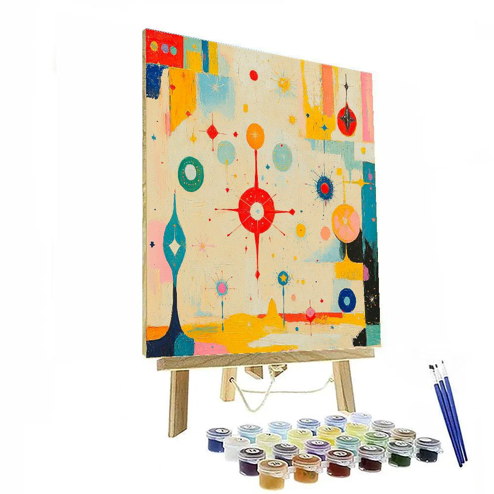 Miro Inspired Dreamy Garden DIY paint by numbers