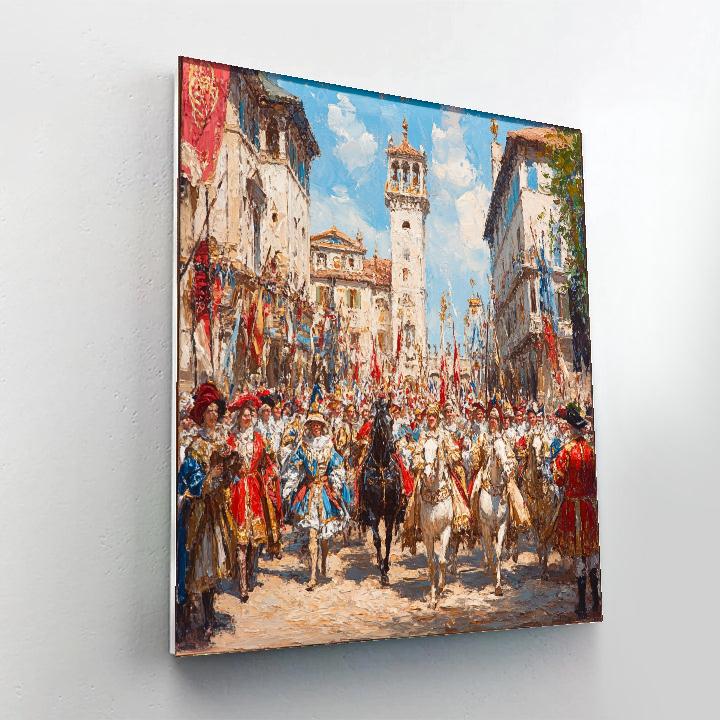 Veronese Inspired Festive Procession Paint by numbers kits