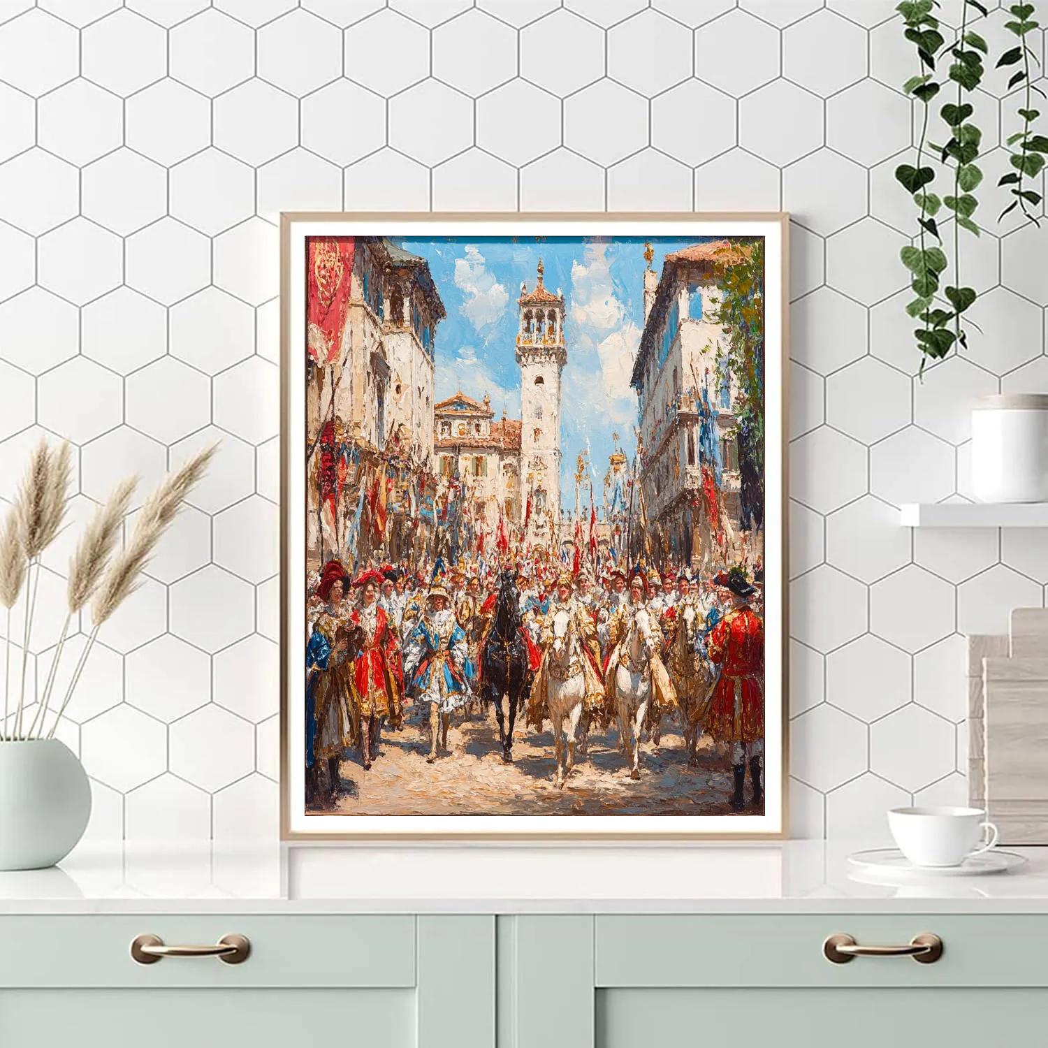 Veronese Inspired Festive Procession Paint by numbers kits
