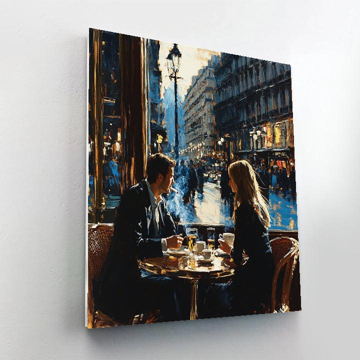 Manet Inspired Cafe Society Number painting