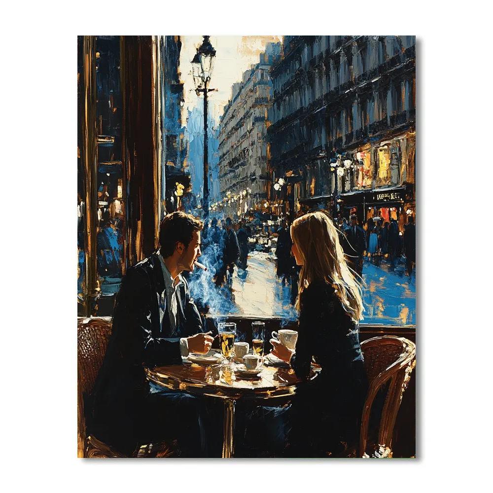 Manet Inspired Cafe Society Number painting