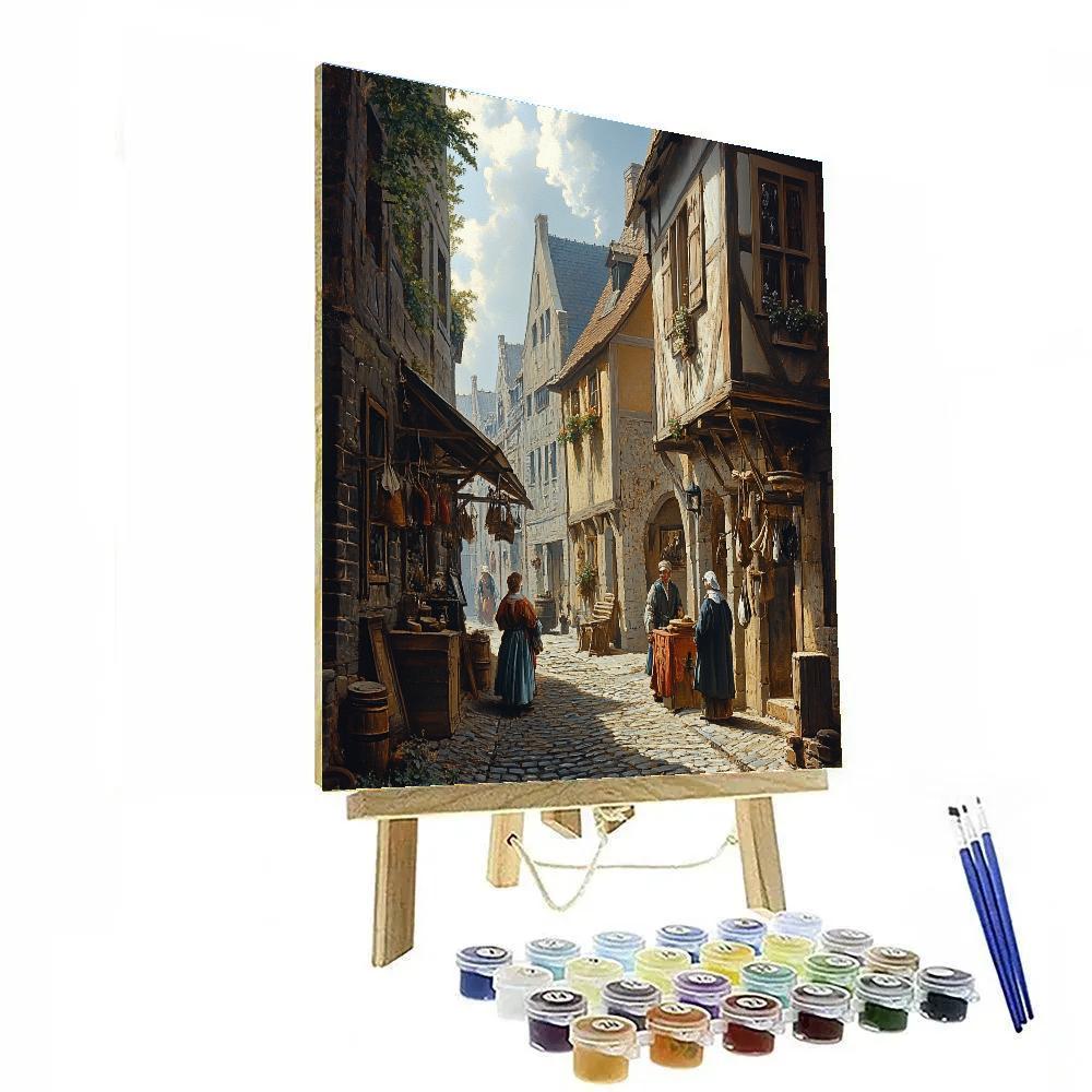 Petrus Christus Inspired Market Street Numbered painting kits
