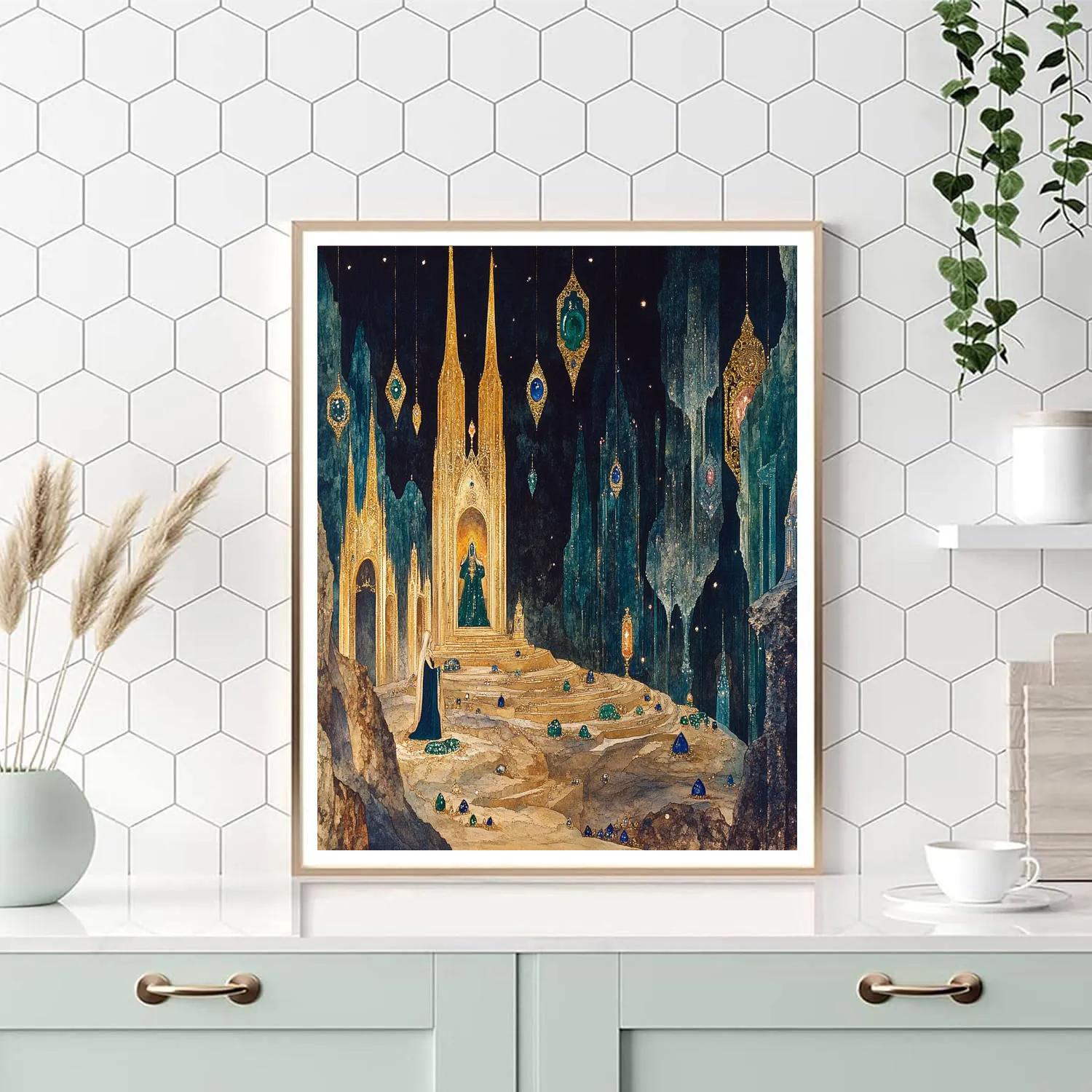 Gustave Moreau Inspired Oracle In Grotto Number painting