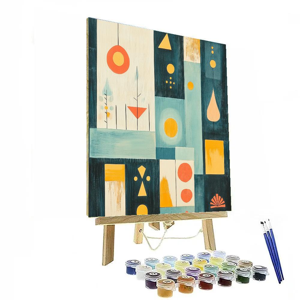 Klee Inspired Playful Patterns Paint by numbers kits