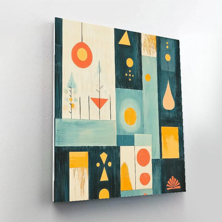 Klee Inspired Playful Patterns Paint by numbers kits
