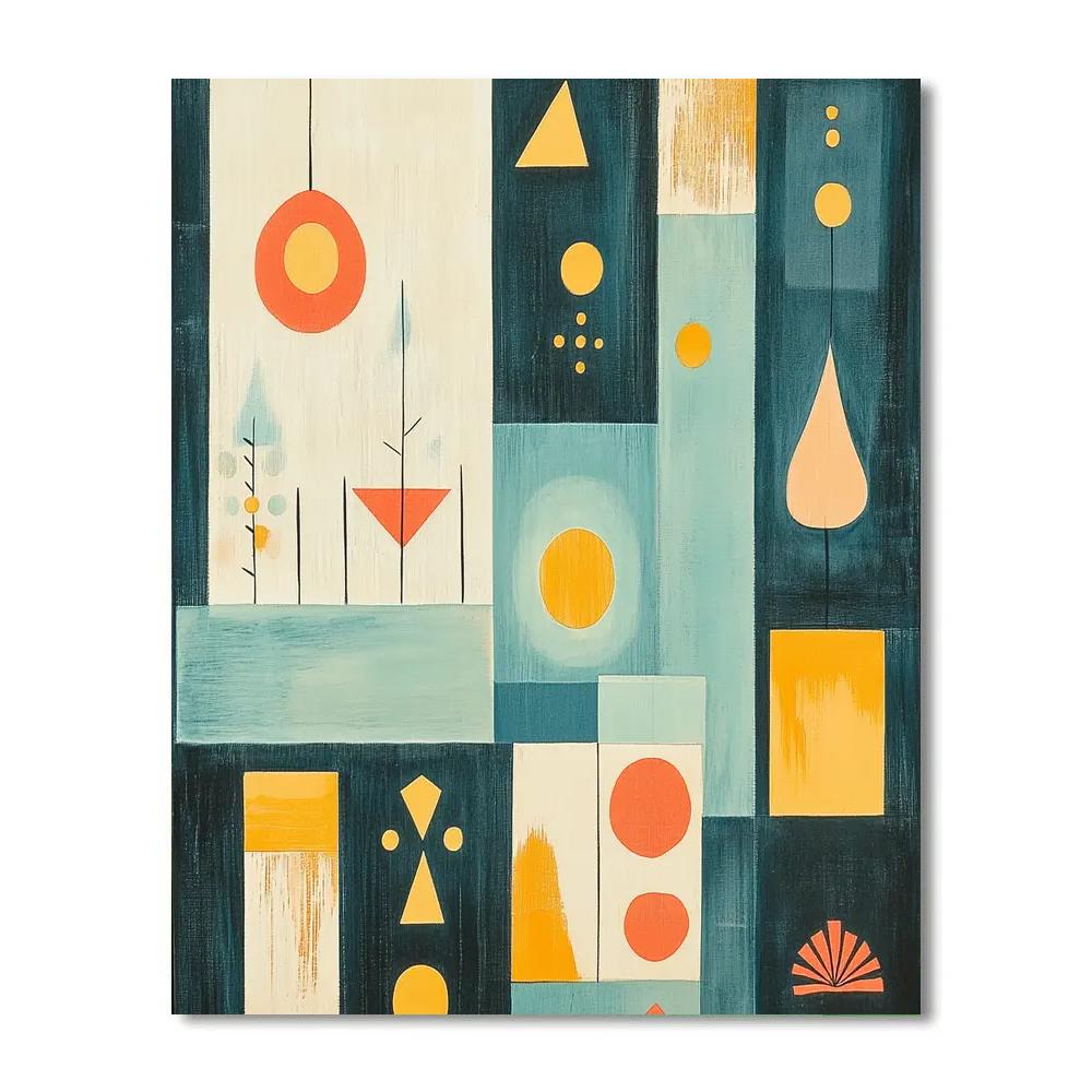 Klee Inspired Playful Patterns Paint by numbers kits