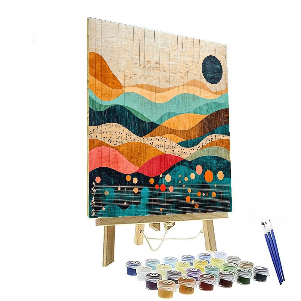 Paul Klee Inspired Musical Landscape Paint by numbers kits