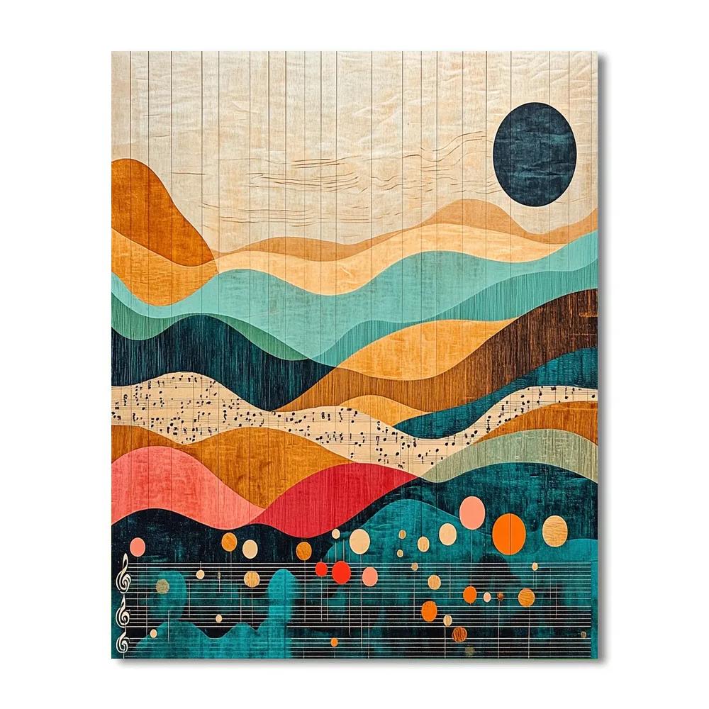 Paul Klee Inspired Musical Landscape Paint by numbers kits