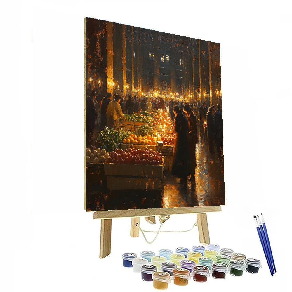 Rembrandt Inspired Night Watch Market Paint by numbers art