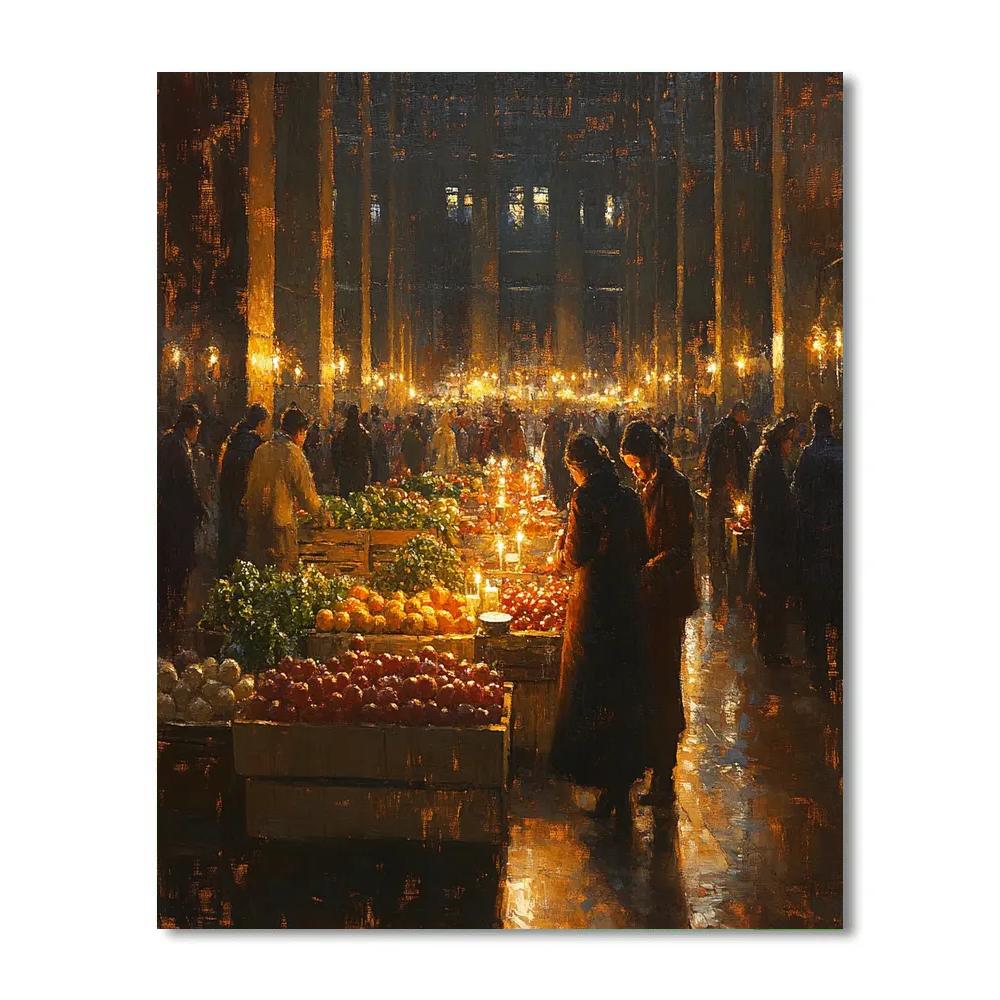 Rembrandt Inspired Night Watch Market Paint by numbers art