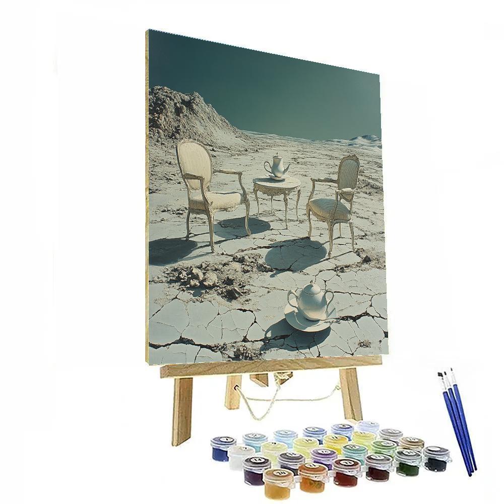 Salvador Dali Inspired Lunar Tea Party Painting by numbers kit