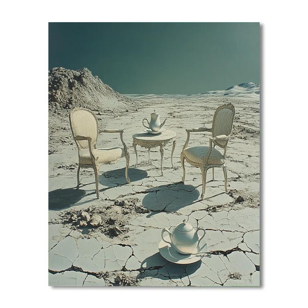 Salvador Dali Inspired Lunar Tea Party Painting by numbers kit