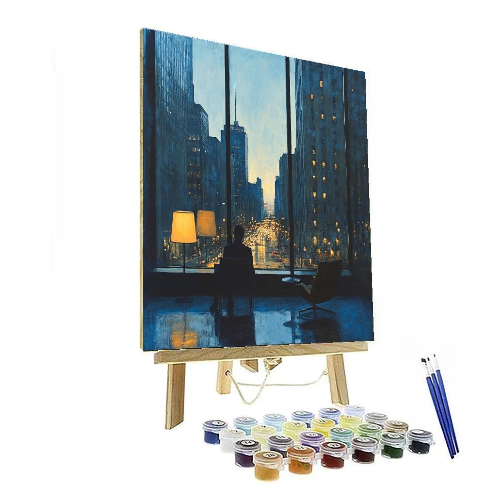 Edward Hopper Inspired Window Seat Paint by numbers art