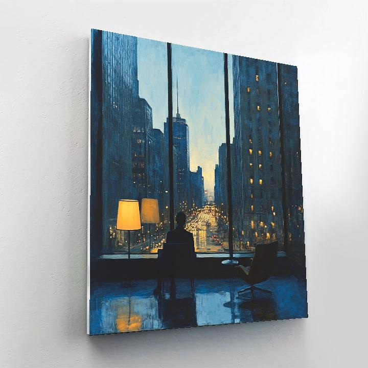 Edward Hopper Inspired Window Seat Paint by numbers art