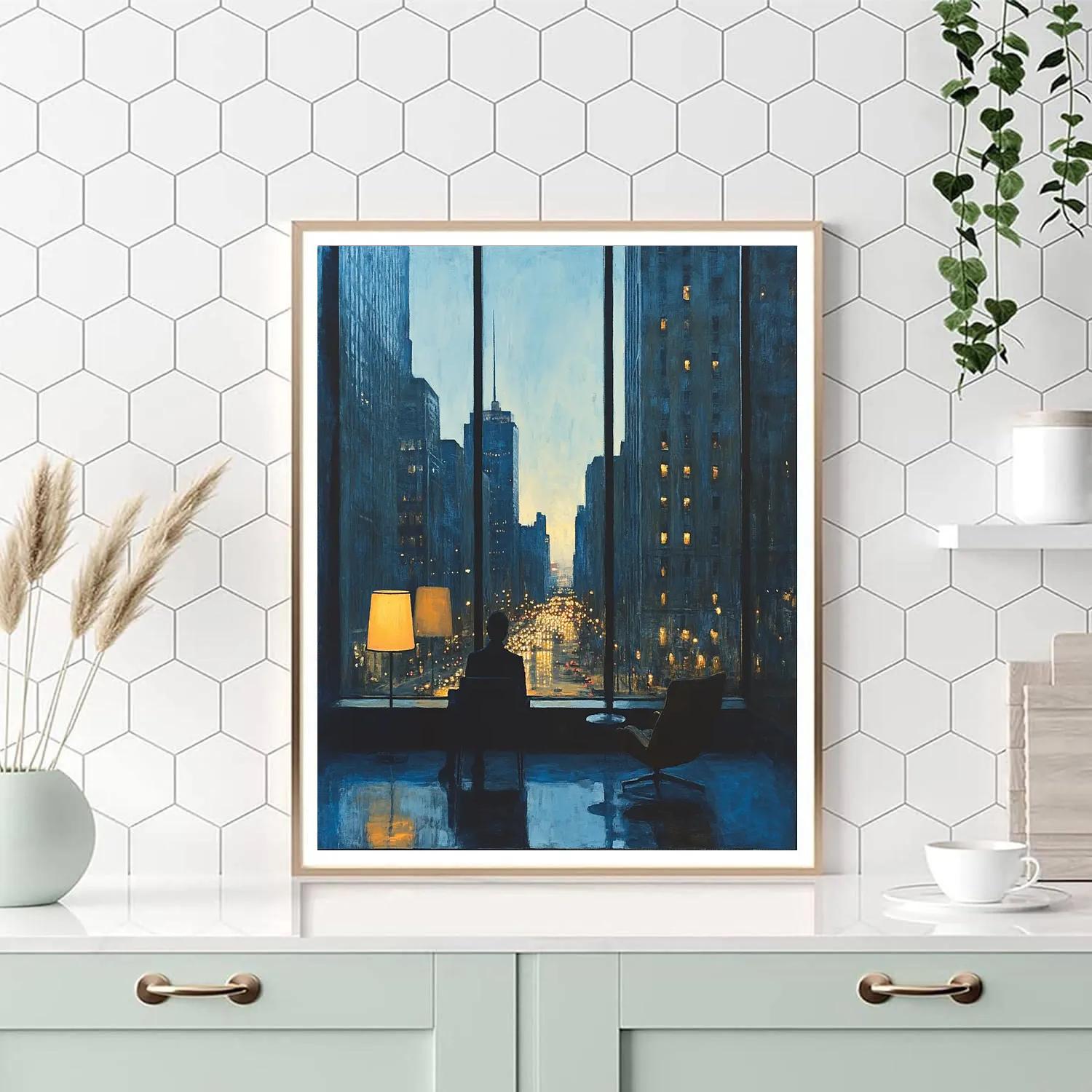 Edward Hopper Inspired Window Seat Paint by numbers art