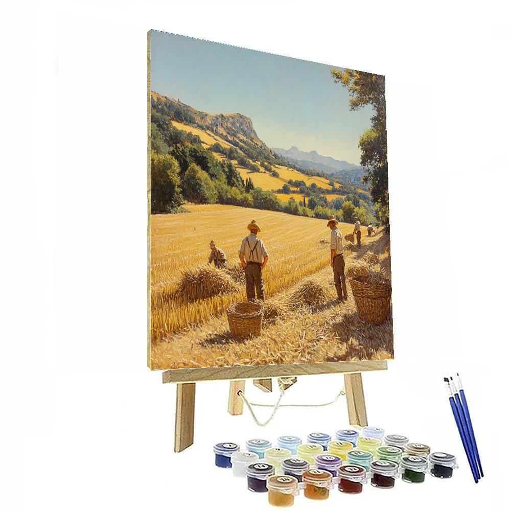 Gustave Courbet Inspired Harvest Workers Paint by numbers kits