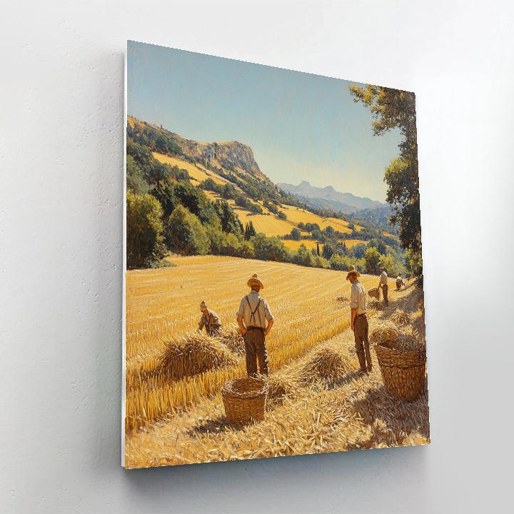 Gustave Courbet Inspired Harvest Workers Paint by numbers kits