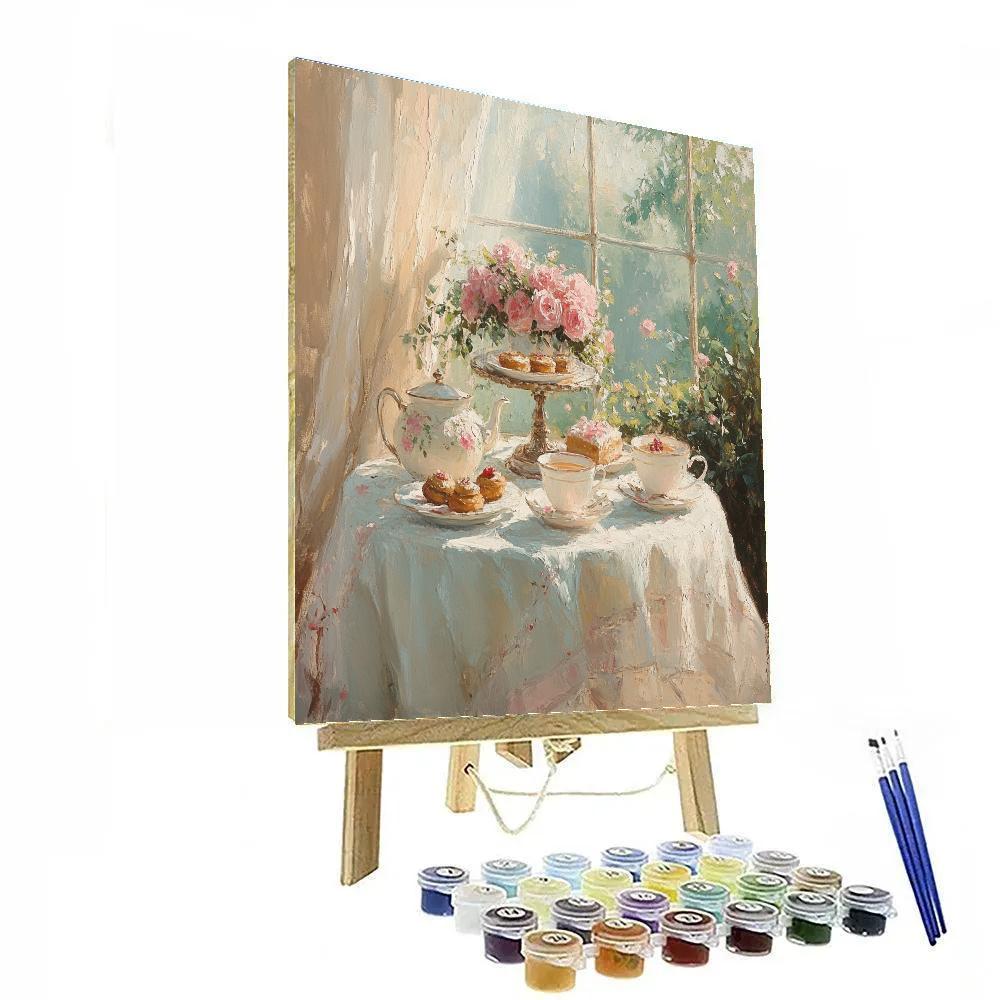 Mary Cassatt Inspired Afternoon Tea painting number kit