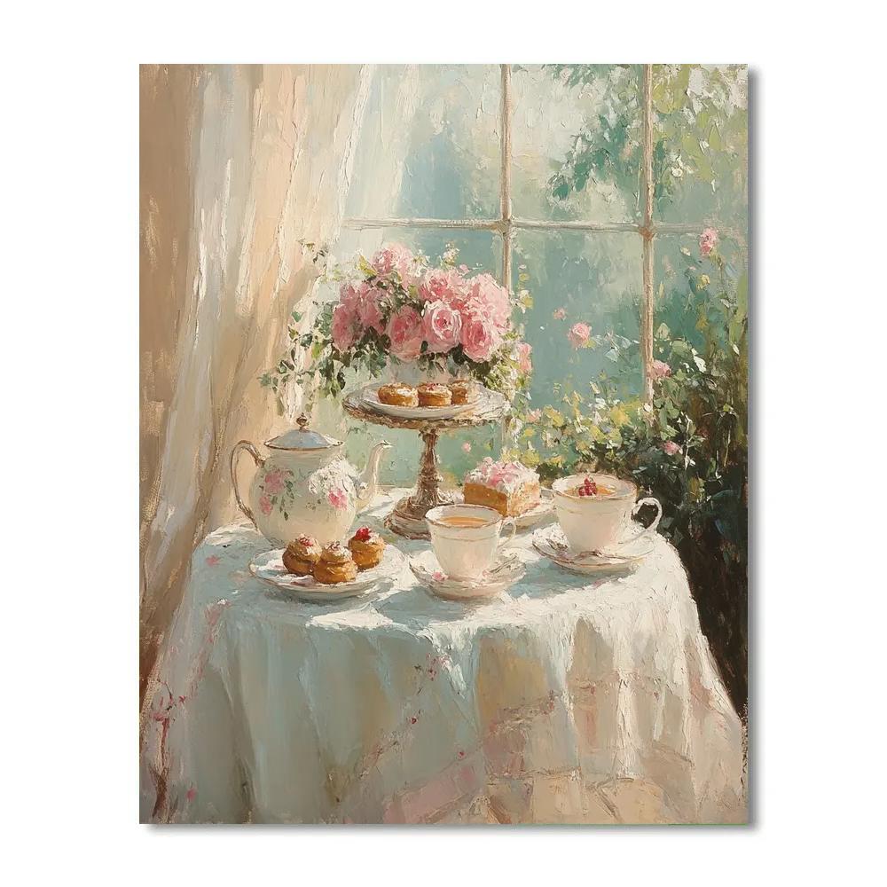 Mary Cassatt Inspired Afternoon Tea painting number kit