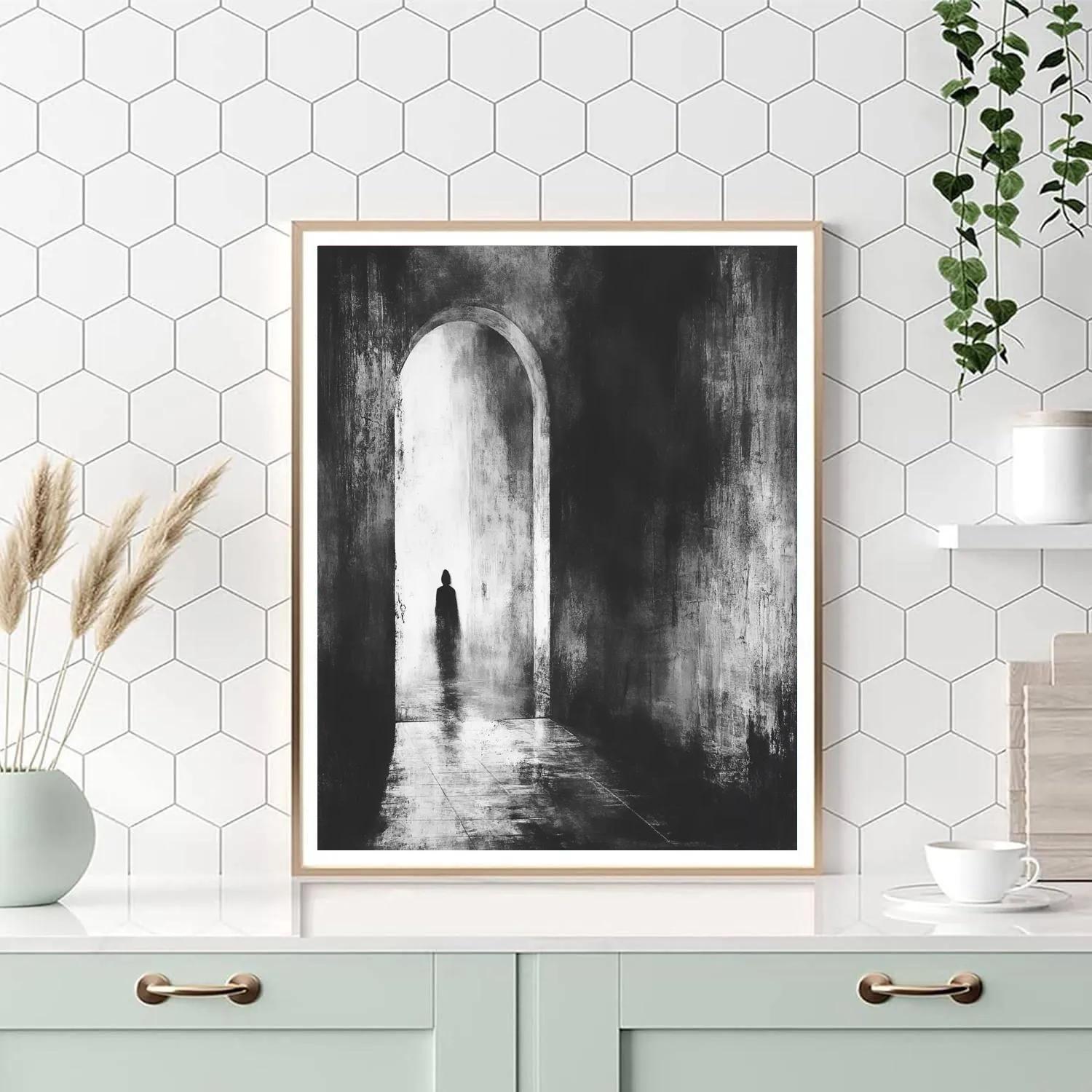 Francesca Woodman Inspired Dream Doorway painting number kit