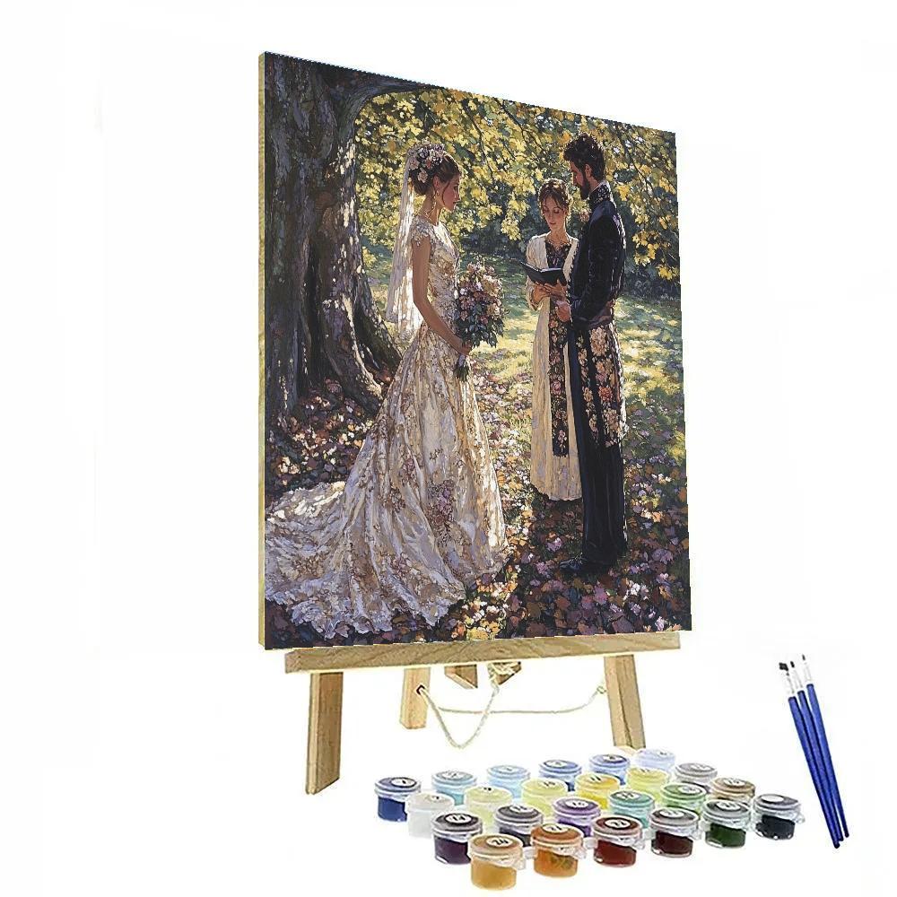 John Everett Millais Inspired Woodland Wedding painting number kit