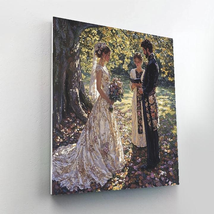 John Everett Millais Inspired Woodland Wedding painting number kit