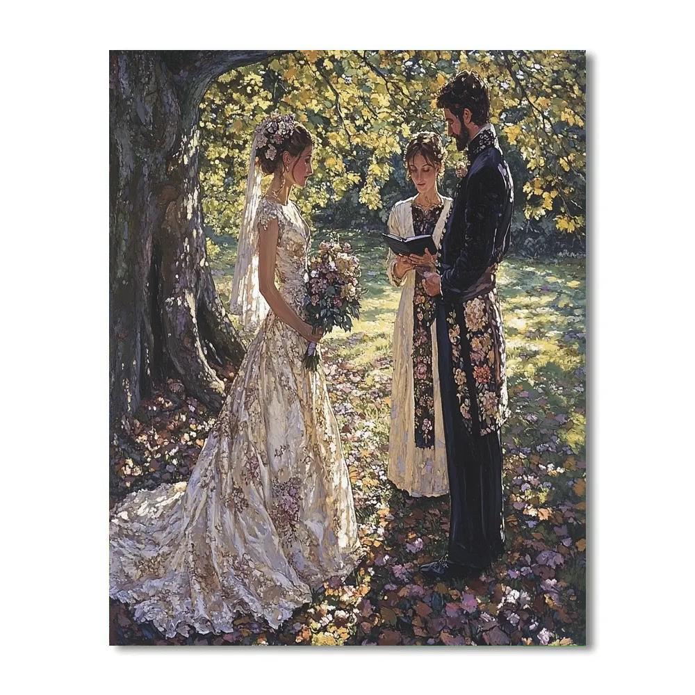 John Everett Millais Inspired Woodland Wedding painting number kit