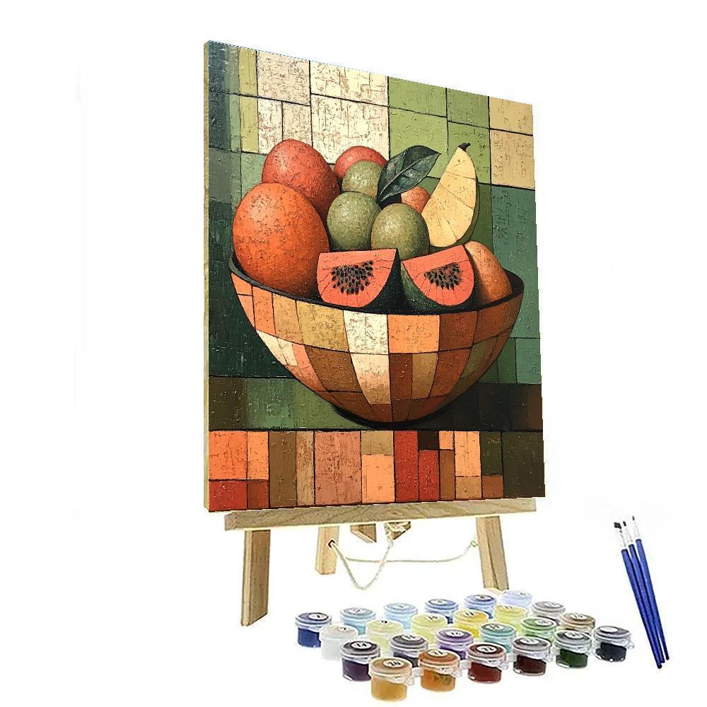 Georges Braque Inspired Fruit Bowl paint by numbers