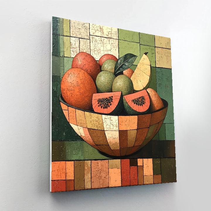 Georges Braque Inspired Fruit Bowl paint by numbers