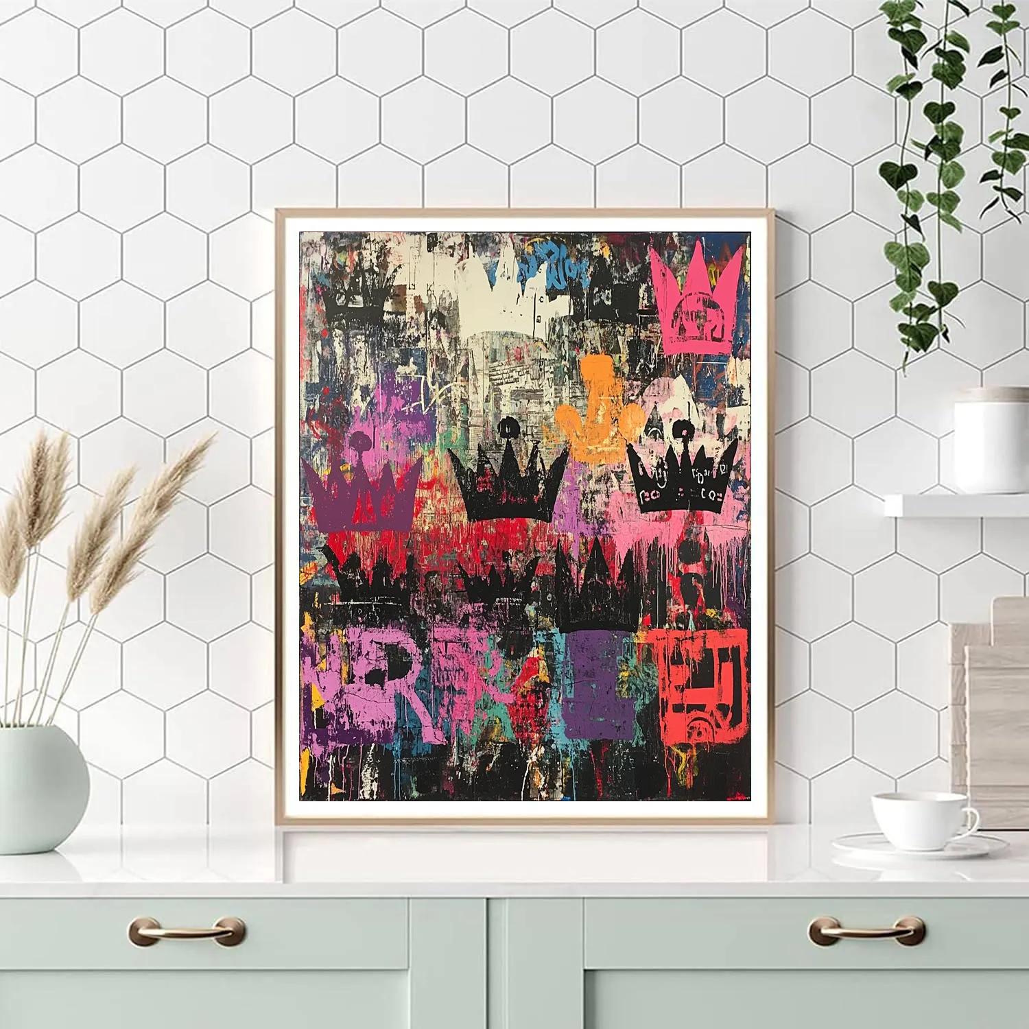 Jean-Michel Basquiat Inspired Fossil Streets Paint by numbers art