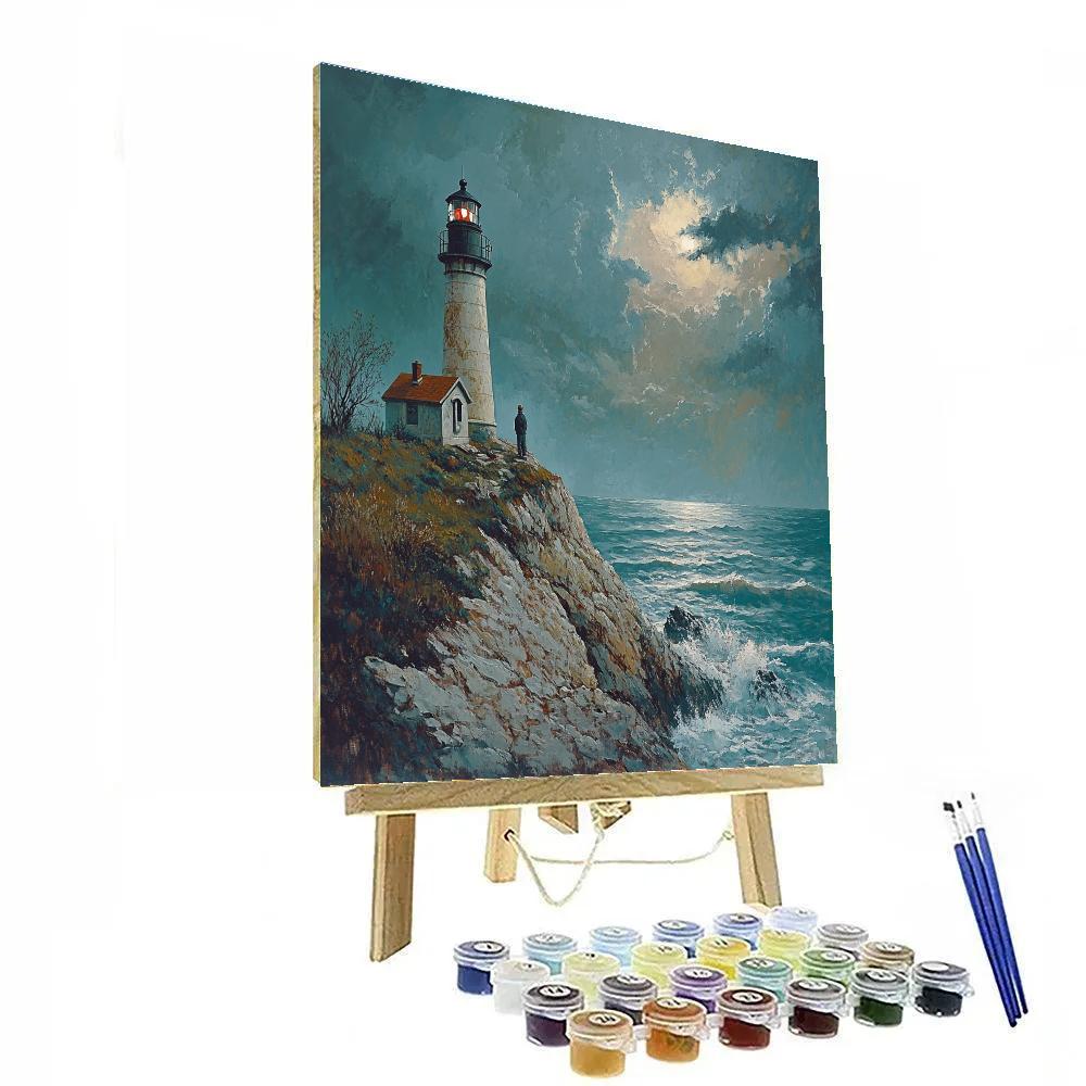 Winslow Homer Inspired Lighthouse Keeper Paint by numbers art