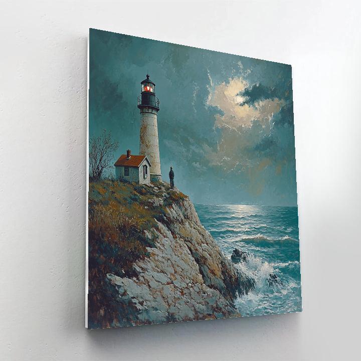 Winslow Homer Inspired Lighthouse Keeper Paint by numbers art