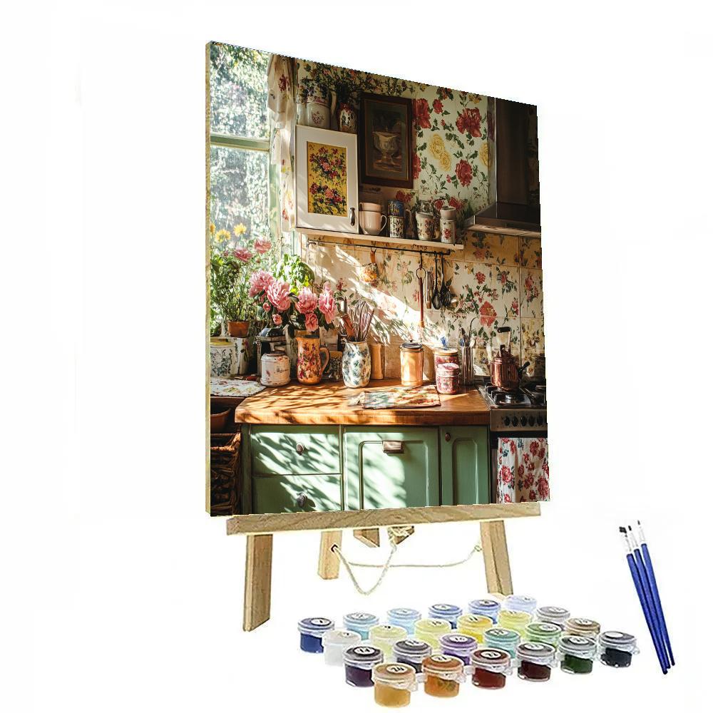 Édouard Vuillard Inspired Cozy Kitchen Paint by numbers art