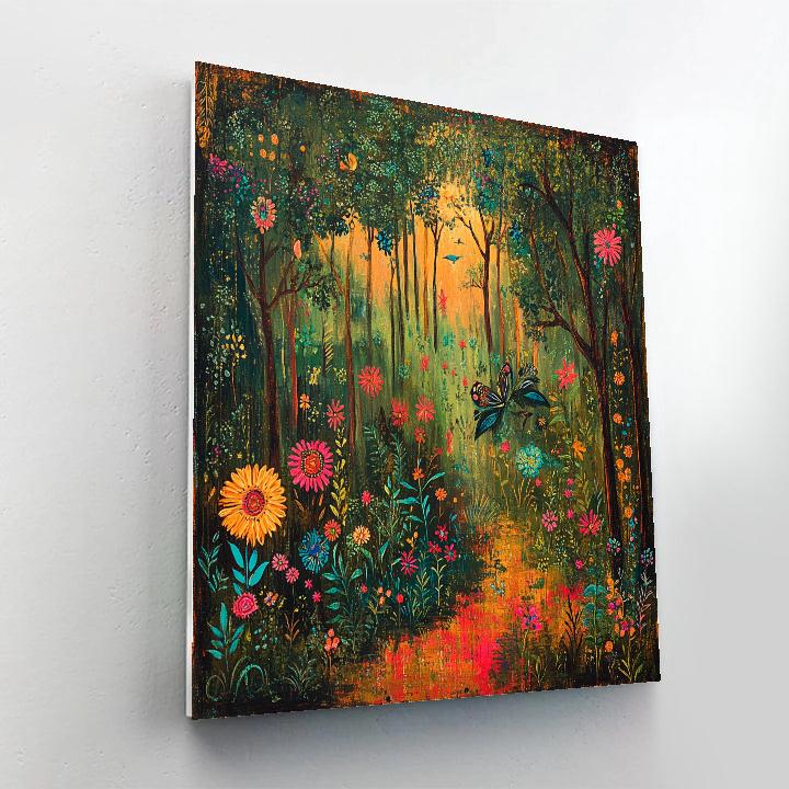 Frida Kahlo Inspired Mythological Forest Paint by numbers art