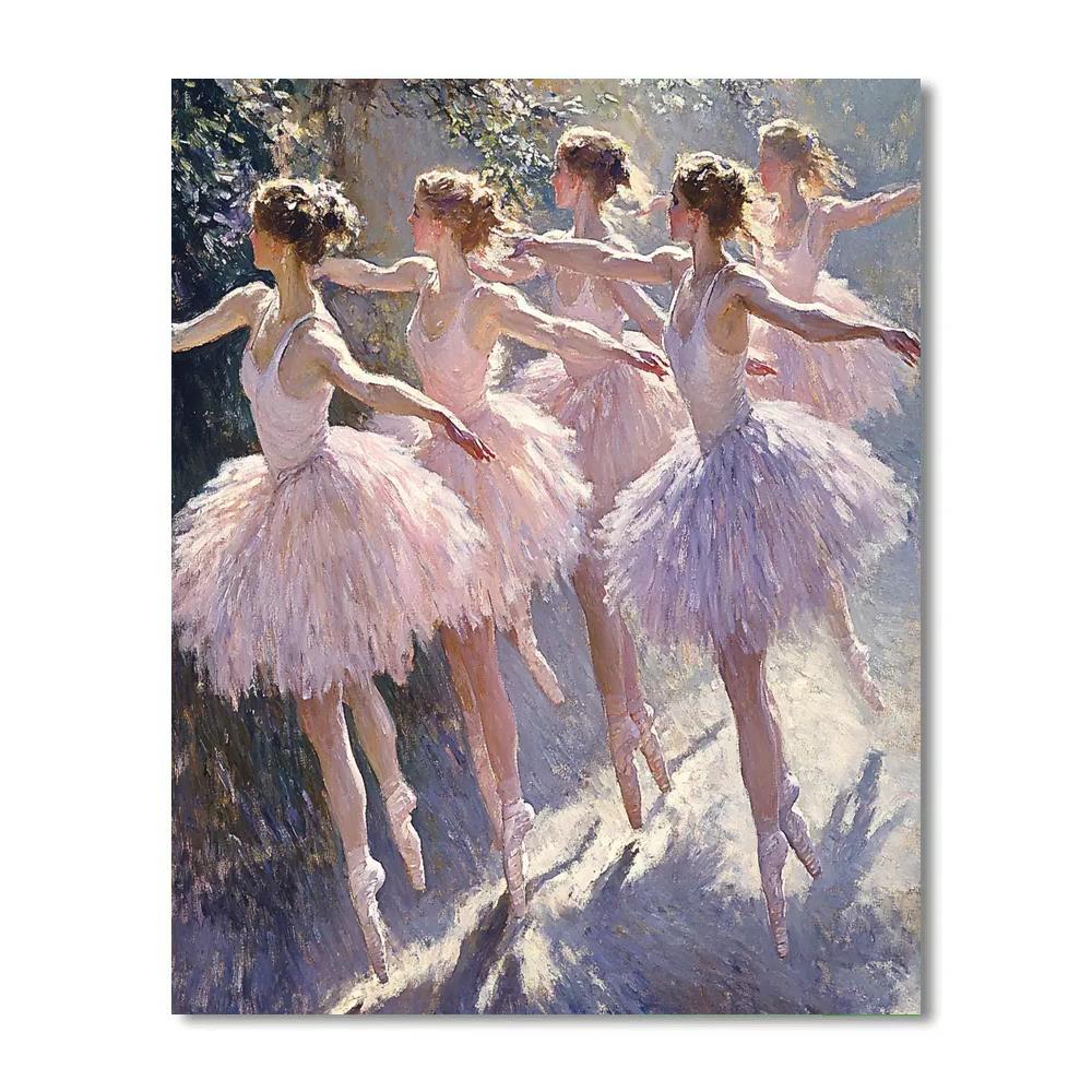 Edgar Degas Inspired Ballet Performance paint by numbers