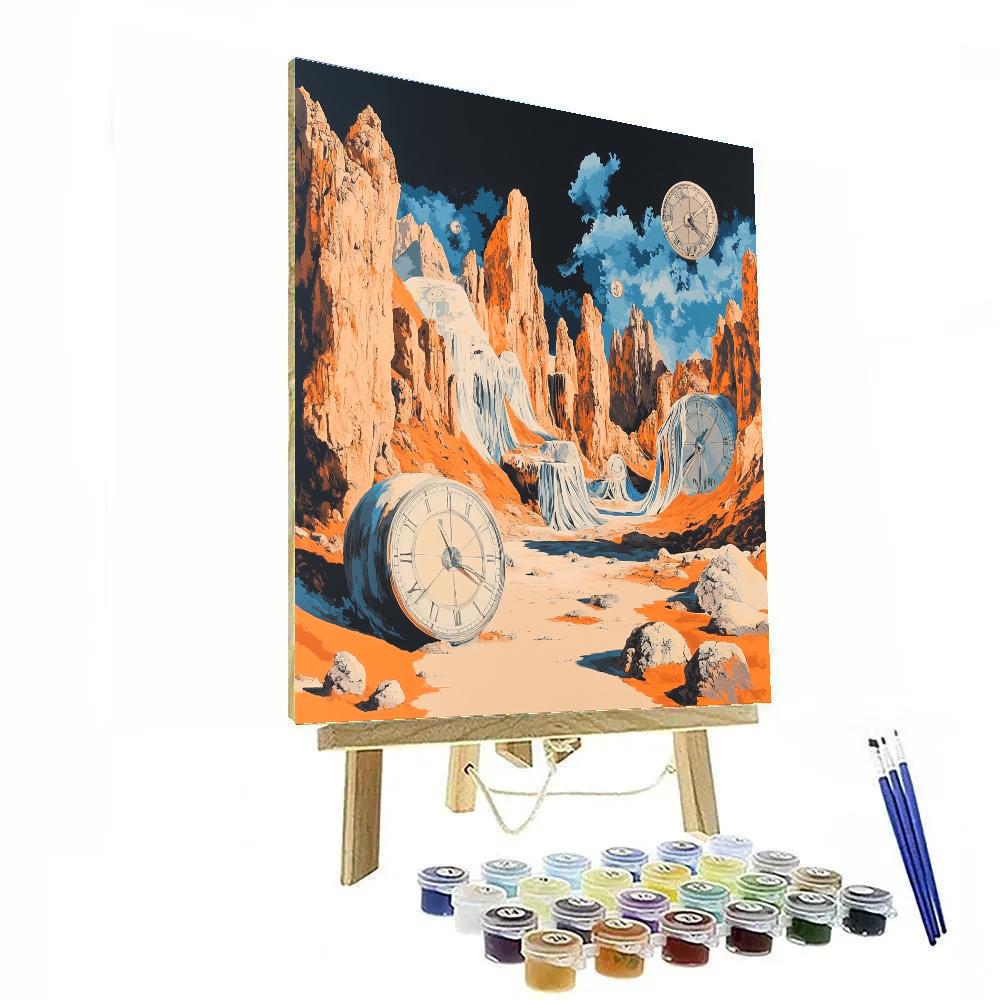 Dali Inspired Dreamlike Mountain Landscape Painting by numbers kit