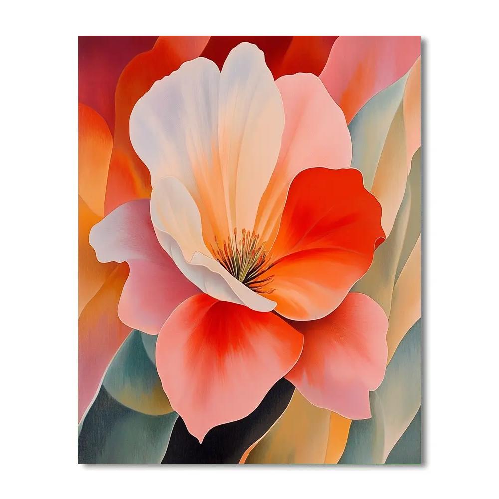 Georgia O’Keeffe Inspired Desert Blossoms painting number kit