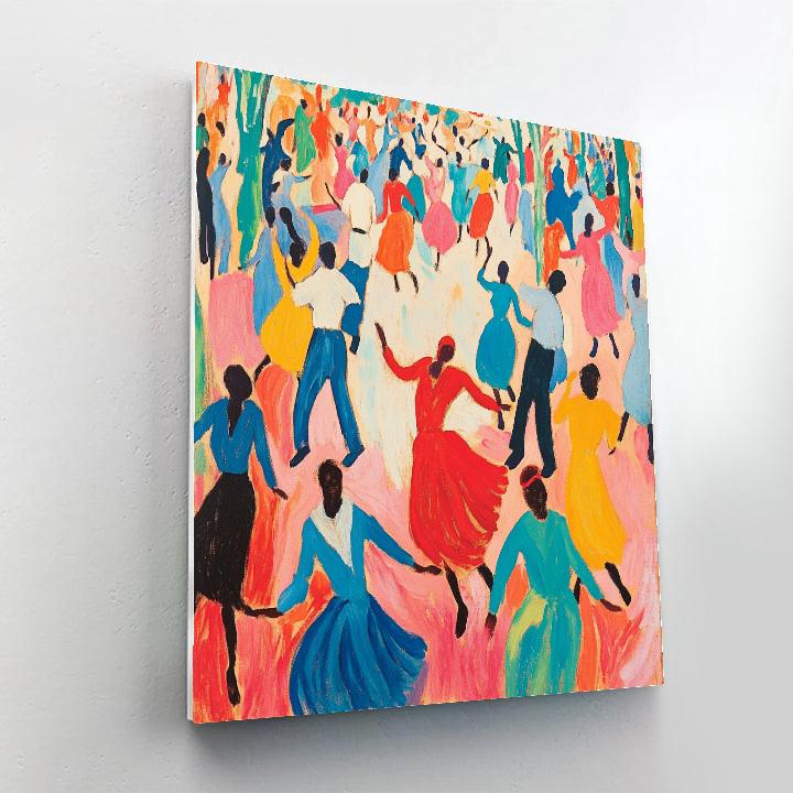 Matisse Inspired Joyful Dance Celebration paint by numbers