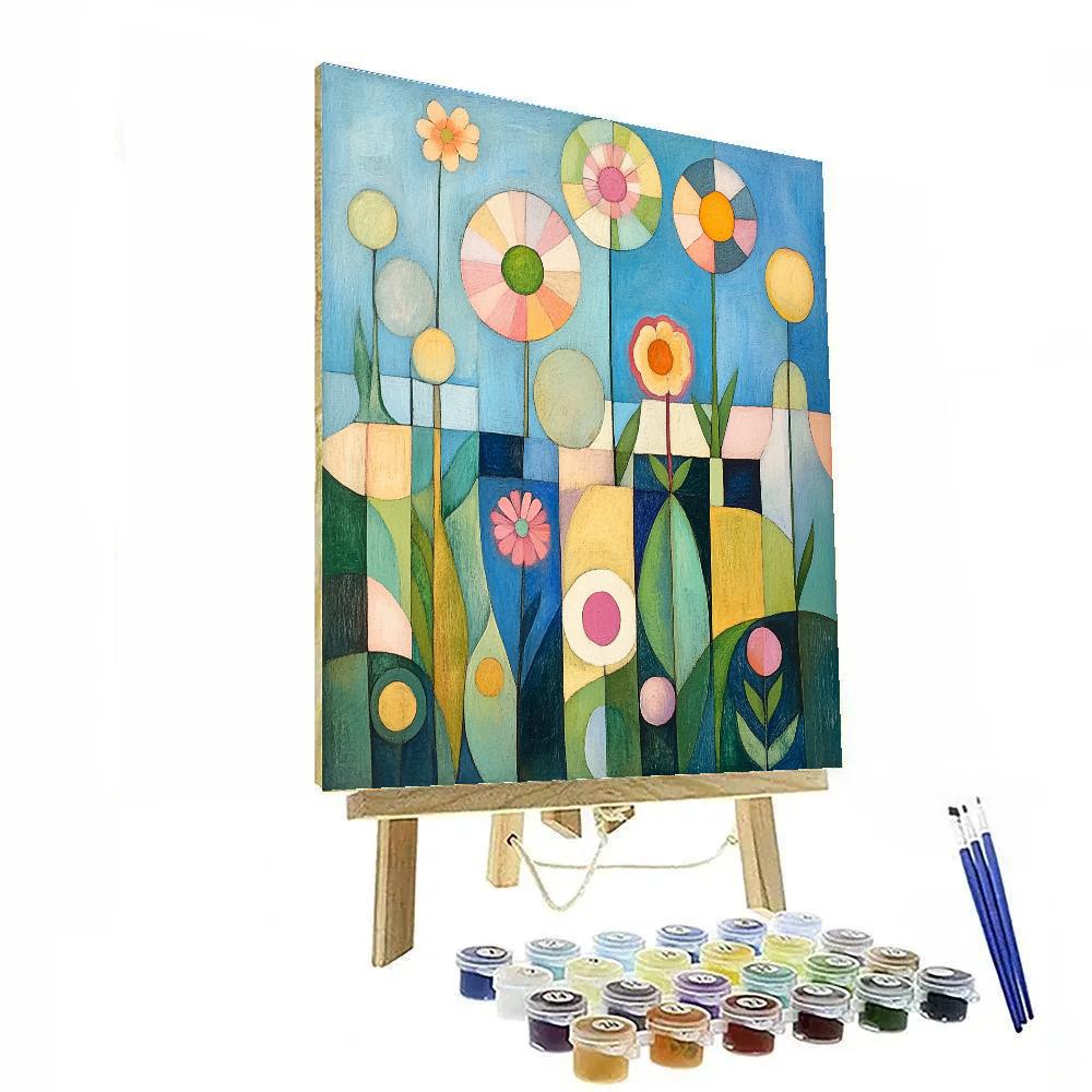 Paul Klee Inspired Abstract Garden Patterns Paint by numbers art