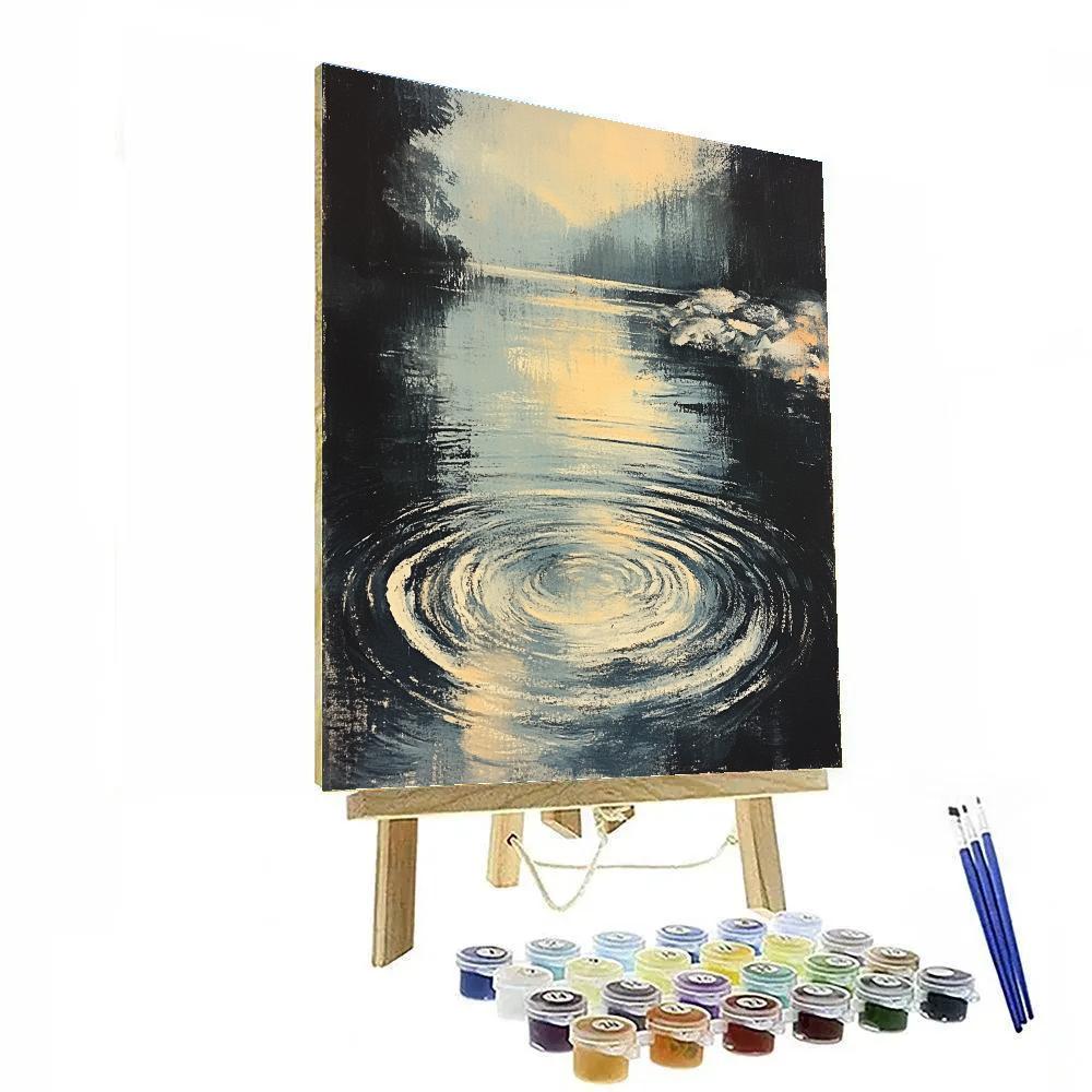 Edgar Degas Inspired Reflective Waters painting number kit
