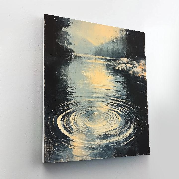 Edgar Degas Inspired Reflective Waters painting number kit