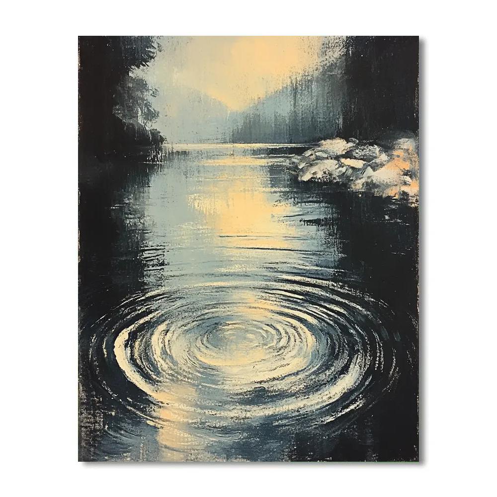 Edgar Degas Inspired Reflective Waters painting number kit