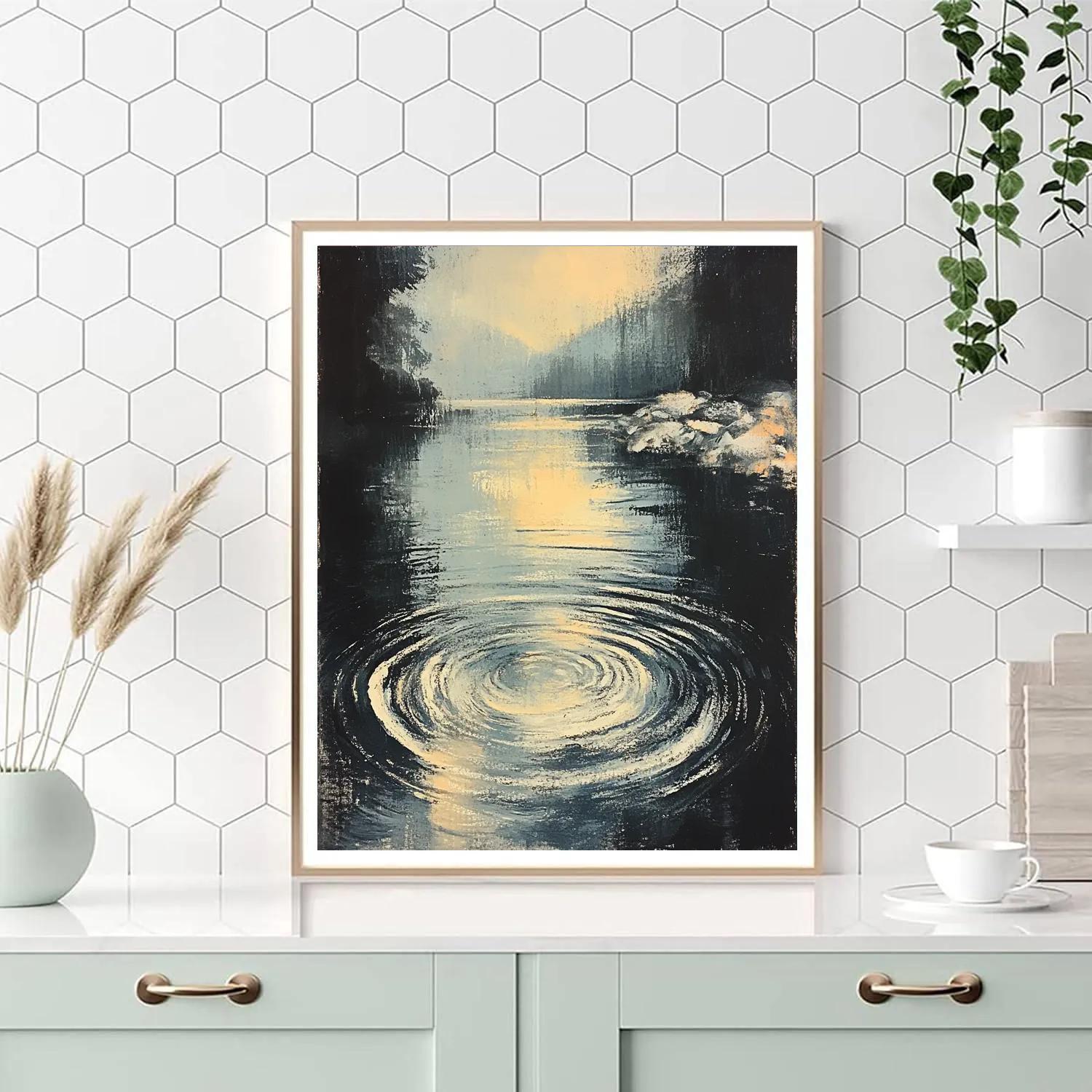 Edgar Degas Inspired Reflective Waters painting number kit