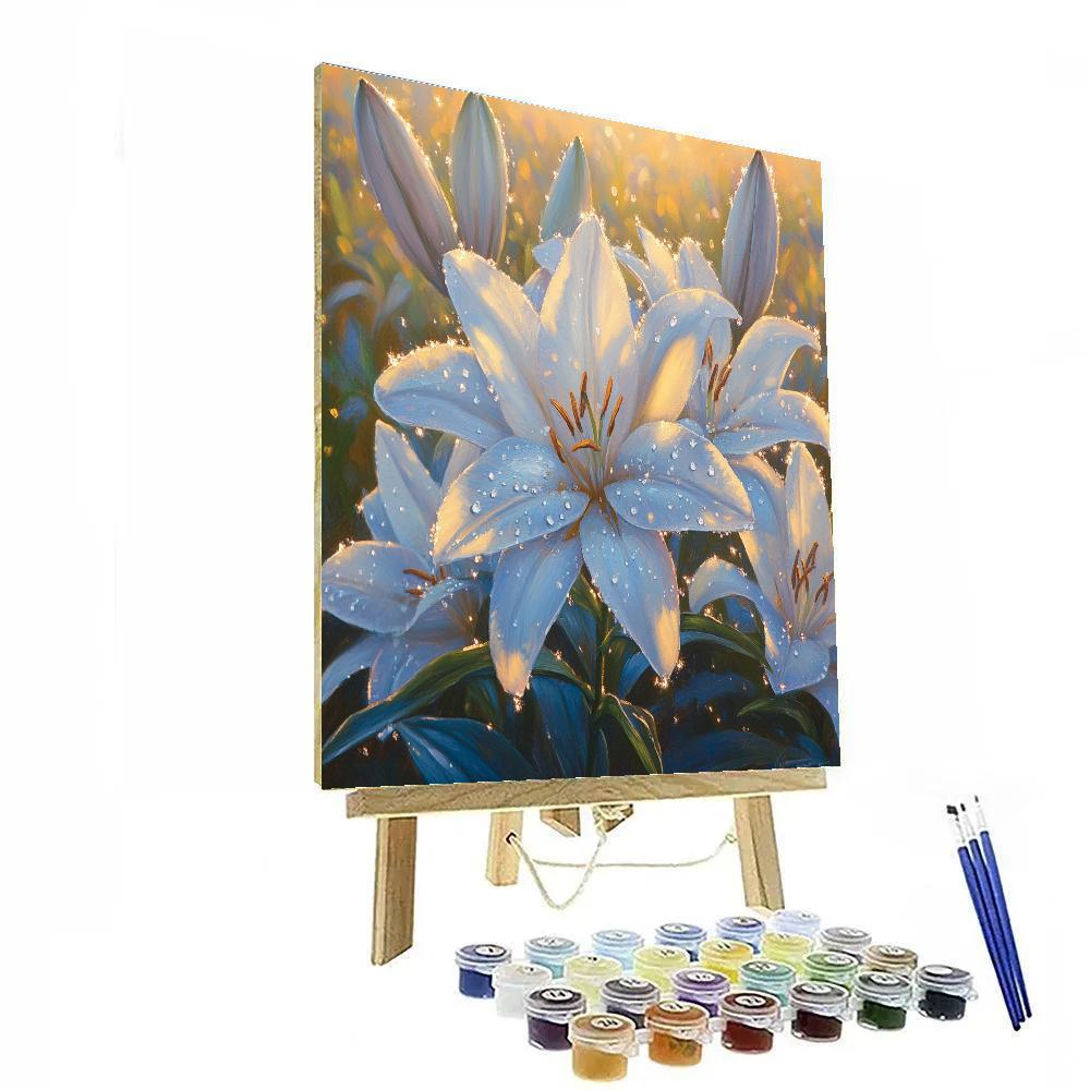 Caravaggio Inspired Rain Lily Nocturne Painting by numbers kit