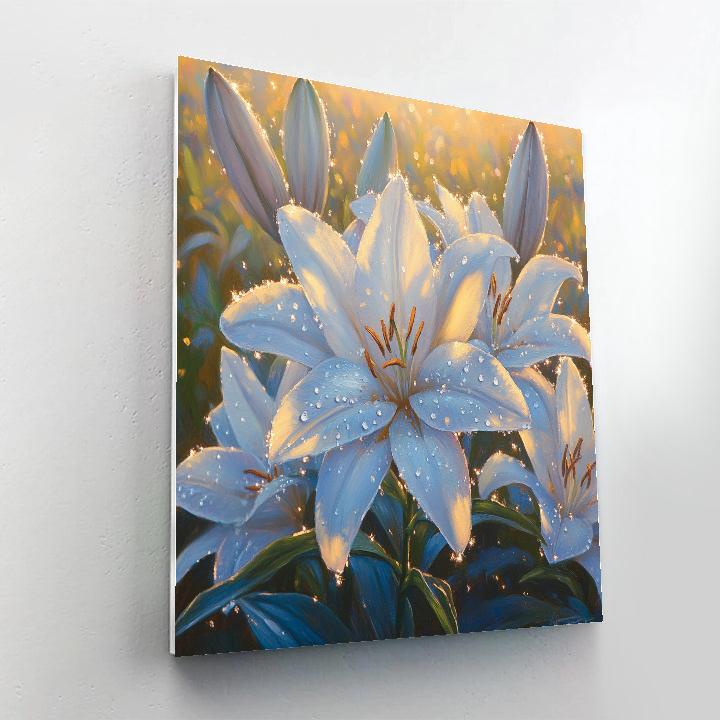 Caravaggio Inspired Rain Lily Nocturne Painting by numbers kit