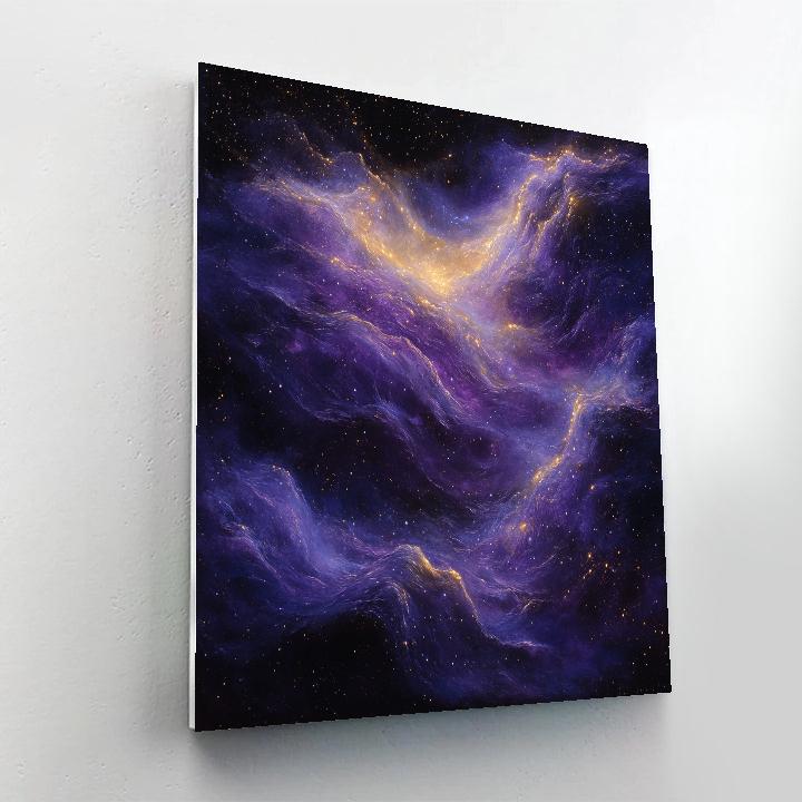 Caravaggio Inspired Celestial Nebula Drift paint by number