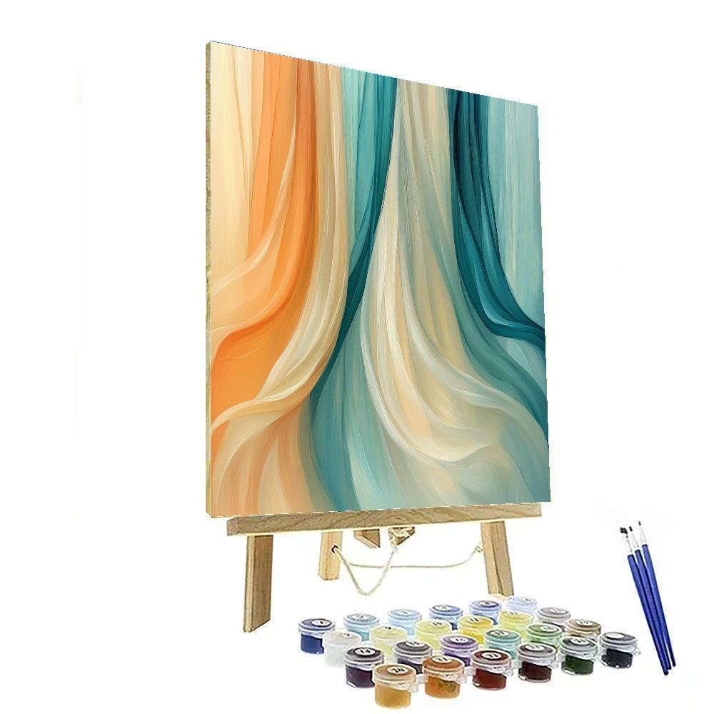 Edgar Degas Inspired Rippling Silk Curtain Number painting