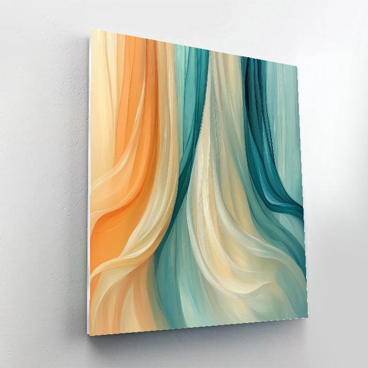 Edgar Degas Inspired Rippling Silk Curtain Number painting