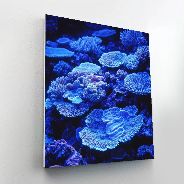 Caravaggio Inspired Sapphire Reef Shadows Number painting